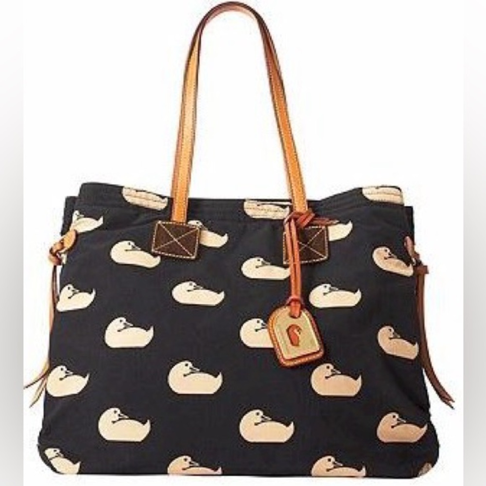 Dooney & Bourke DB Sport Duck Victoria Tote Black & Tan